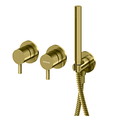 Kohlman Axel Bateria wannowa bez wylewki złoto szczotkowane