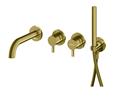 Kohlman Axel Bateria wannowa podtynkowa złoto szczotkowane