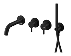 Kohlman Axel Bateria wannowa podtynkowa czarny mat