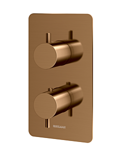 Kohlman Axel Bateria wannowa podtynkowa z termostatem kolor miedź szczotkowana