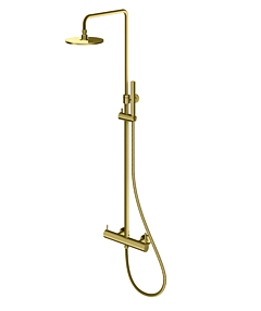 Kohlman Axel Kolumna prysznicowa z baterią termostatyczną kolor złoto szczotkowane