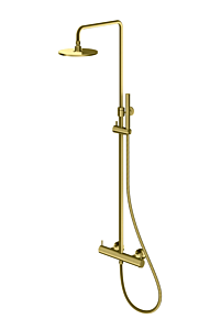 Kohlman Axel Kolumna prysznicowa z baterią termostatyczną złoto szczotkowane