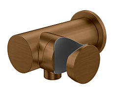 Kohlman Uchwyt do słuchawki z przyłączem wody miedź szczotkowana