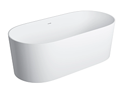 Omnires OVO M+ wanna wolnostojąca z przelewem 160 x 75 cm biały mat