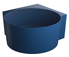 OMNIRES OVO Wanna narożna okrągła 120x120 cm midnight blue mat