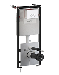 Omnires ECO FLUSH SET STRONGFRAME stelaż podtynkowy z przyciskiem biały mat