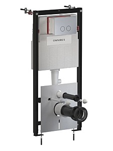Omnires ECO FLUSH SET STRONGFRAME stelaż podtynkowy z przyciskiem nikiel szczotkowany