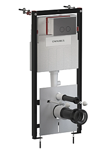 Omnires ECO FLUSH SET STRONGFRAME stelaż podtynkowy z przyciskiem antracyt szczotkowany