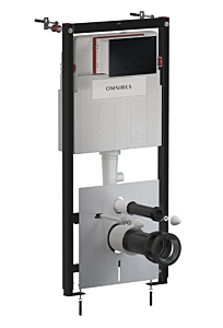 Omnires ECO FLUSH SET STRONGFRAME stelaż podtynkowy z przyciskiem czarny mat