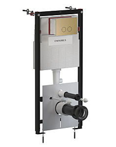 Omnires ECO FLUSH SET STRONGFRAME stelaż podtynkowy z przyciskiem brąz antyczny szczotkowany 