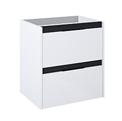 Roca Alpine Szafka łazienkowa 60 cm z 2 szufladami biały poł/czarny