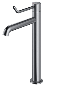 Omnires Y Inclusive Design bateria umywalkowa wysoka, 33 cm nikiel szczotkowany