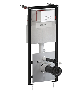Omnires FLUSH SET STRONGFRAME stelaż podtynkowy do miski przycisk biały mat