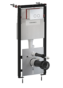 Omnires FLUSH SET STRONGFRAME stelaż podtynkowy do miski przycisk chrom połysk