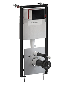 Omnires FLUSH SET STRONGFRAME stelaż podtynkowy do miski przycisk czarny półmat