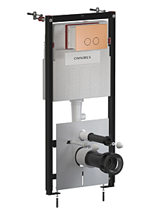 Omnires FLUSH SET STRONGFRAME stelaż podtynkowy do miski przycisk miedź szczotkowana