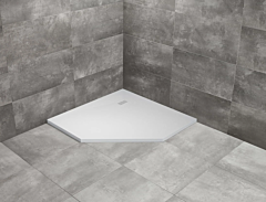 Radaway KYNTOS PT brodzik 80x80 pięciokątny biały