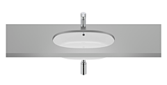 Roca Gap Umywalka podblatowa z przelewem 550 x 350 mm z powłoką
