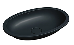 Omnires Shell M+ Umywalka podblatowa 54 x 34 cm black lava mat