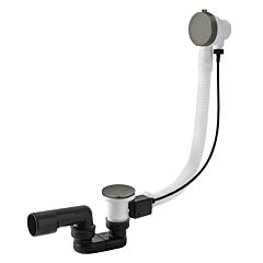 Vedo Grafite Minimalista I przelew wannowy z korkiem automatycznym 57cm