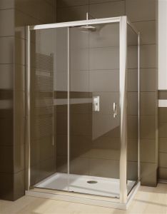 Radaway Premium Plus Drzwi prysznicowe DWJ 140 cm szkło brązowe