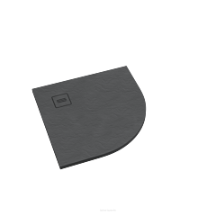 Schedline Schedpol Protos brodzik 90x90 półokrągły szary