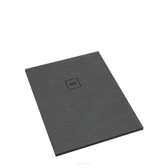 Schedline Schedpol Protos brodzik 100x90 prostokątny szary