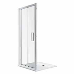 Drzwi bifold GEO 90, szkło przezroczyste Reflex