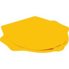 Geberit Bambini Deska sedesowa wolnoopadająca dla dzieci z uchwytami, wzór żółwia żółta