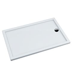 Schedline Brodzik kompozytowy Stabilsound Plus Estima 90x100x4,5 cm, prostokątny z odpływem na krótszym boku