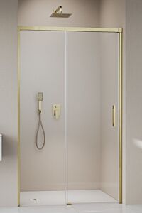 Radaway Idea DWJ Drzwi do wnęki 135 cm (133,7-136,2cm) lewe profil szczotkowane złoto