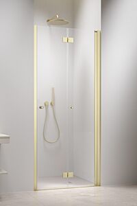 Radaway Nes DWB Drzwi do wnęki prawe 90 cm (88-91cm) profil jasne złoto szczotkowane