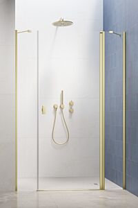 Radaway Nes DWJS Drzwi do wnęki 130 cm prawe (128-131cm) profil jasne złoto szczotkowane