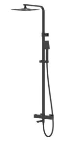 Corsan Kolumna natryskowa termostatyczna ANGO z wylewką czarna