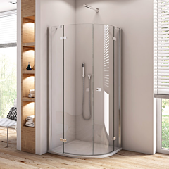 Ronal - Sanswiss Annea Kabina półokrągła R=50 80x80 cm srebrny połysk