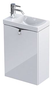 Oristo Mini Siena zestaw meblowy 40 cm umywalka ceramiczna biały połysk 