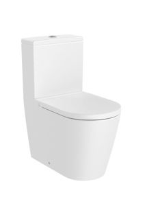 Roca Inspira Round miska WC kompakt Rimless biała 