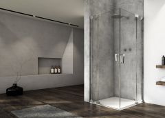 Ronal - Sanswiss Cadura Kabina prysznicowa 90Px100L cm profil srebrny połysk