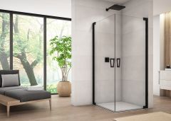 Ronal - Sanswiss Cadura Kabina prysznicowa 100Px90L cm profil czarny mat