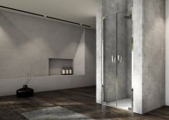 SanSwiss Cadura Drzwi prysznicowe 70 cm (68-71 cm) srebrny połysk