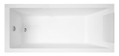 Novellini Calos 2 Wanna prostokątna 160x70cm ze stelażem, zagłówkiem, przelewem i obudową, biały połysk