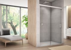 Ronal - Sanswiss Cadura Drzwi prysznicowe rozsuwane lewe 110 cm (106,4-110,9 cm) biały mat