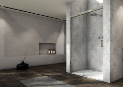 Ronal - Sanswiss Cadura Drzwi prysznicowe rozsuwane lewe 100 cm (96,4-100,9 cm) srebrny połysk