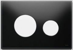 Tece TECEloop przycisk spłukujący szkło czarne przyciski białe