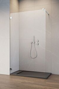 Radaway Essenza Pro 8 Kabina typu Walk-In 155 cm (153,5-154,3 cm) profil chrom