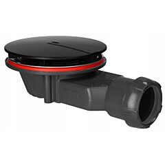 Radaway Syfon SLIM do brodzików ∅ 90 mm czarny