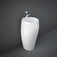 Rak Ceramics Cloud Umywalka wolnostojąca 50x47 cm z otworem na baterię biała