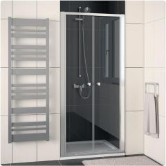 Dwuczęściowe drzwi do wnęki prysznicowej Eco-Line ECP208005007 firmy SanSwiss.
