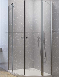 Radaway EOS II PDD Kabina półokrągła asymetryczna 100Lx90P cm