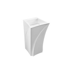 Marmorin Erato S Umywalka stojąca-przyścienna 49x49,5x88 cm biały połysk 